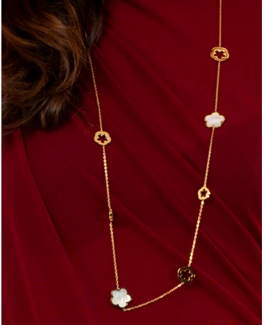 Collier fleurs