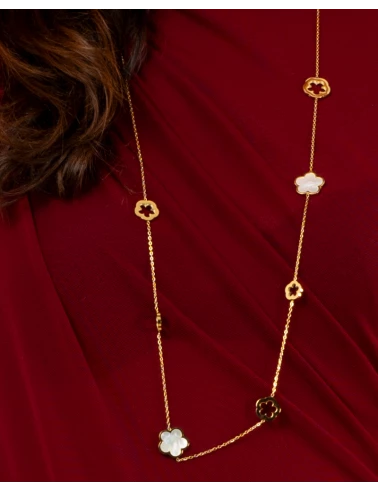 Collier fleurs