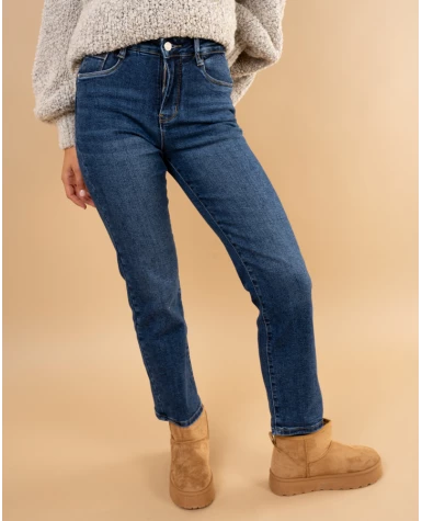Jean droit push up grande taille