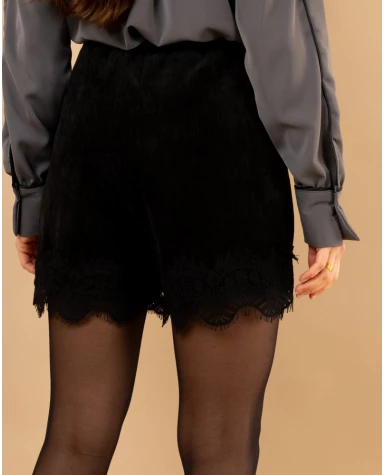 Short bas dentelle