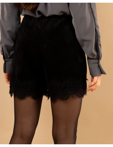 Short bas dentelle