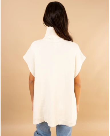 Poncho col roulé