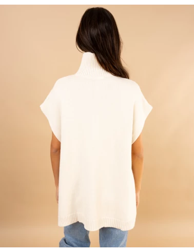 Poncho col roulé