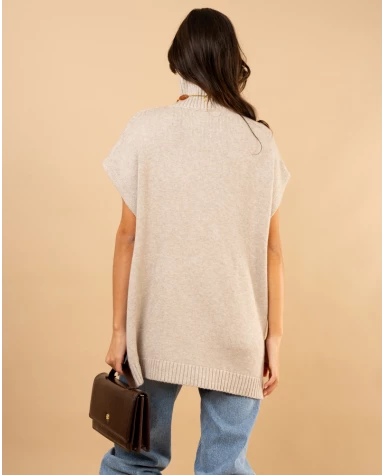 Poncho col roulé