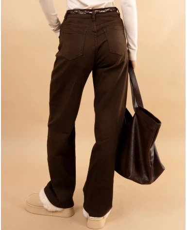 Jean choco foulard