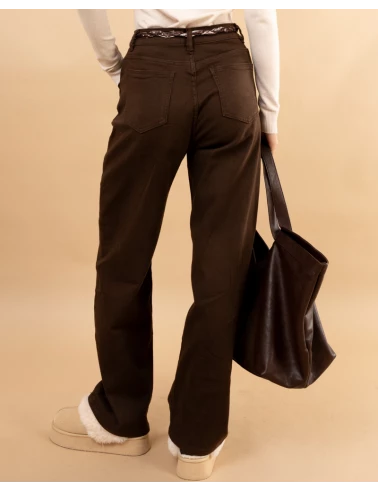 Jean choco foulard