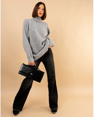 Pull col droit