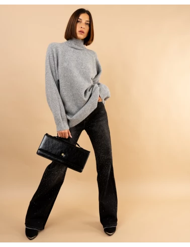 Pull col droit