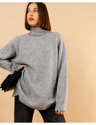 Pull col droit