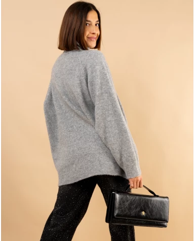 Pull col droit