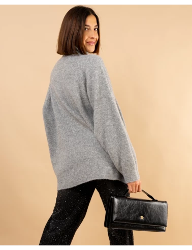 Pull col droit