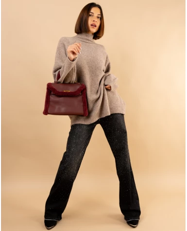 Pull col droit