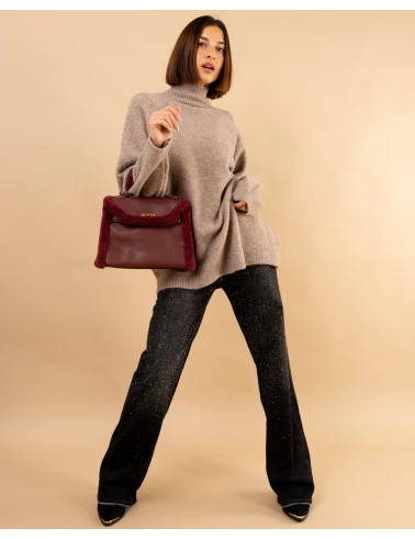 Pull col droit