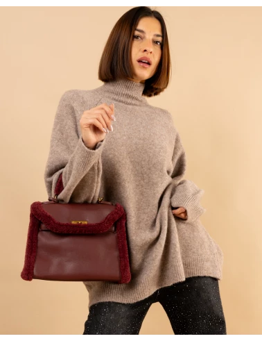 Pull col droit