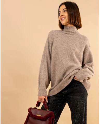 Pull col droit
