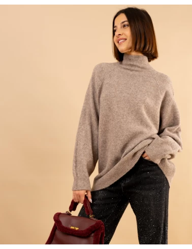 Pull col droit