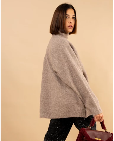 Pull col droit