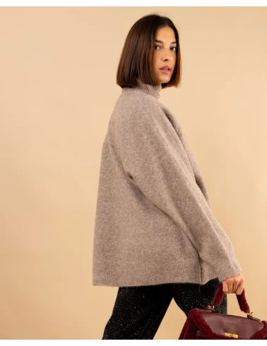Pull col droit