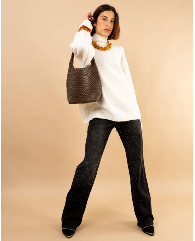 Pull col droit