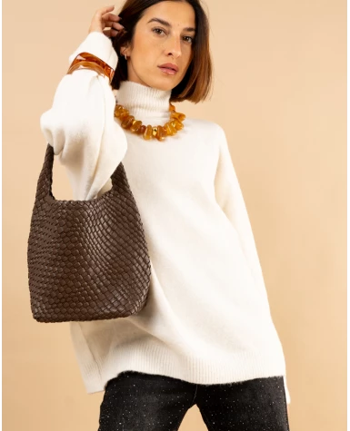 Pull col droit