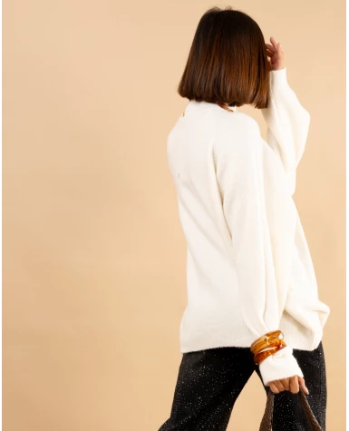 Pull col droit