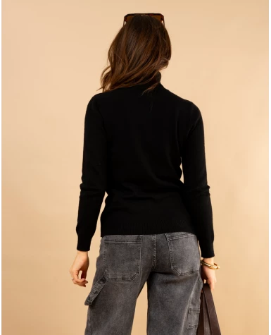 Pull col roulé