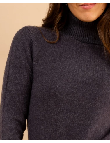 Pull col roulé