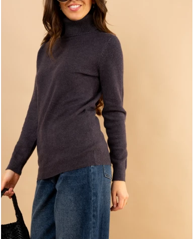 Pull col roulé