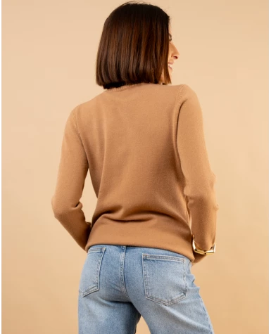 Pull col roulé