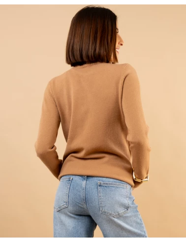 Pull col roulé