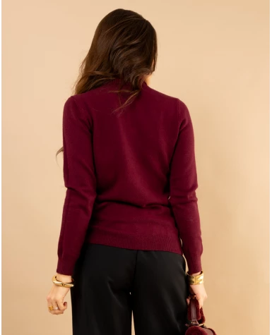 Pull col roulé