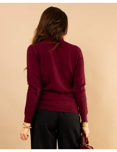 Pull col roulé