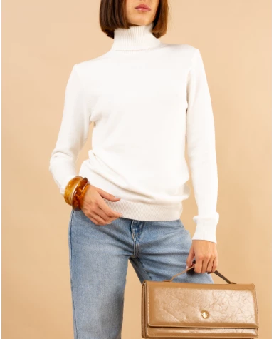 Pull col roulé