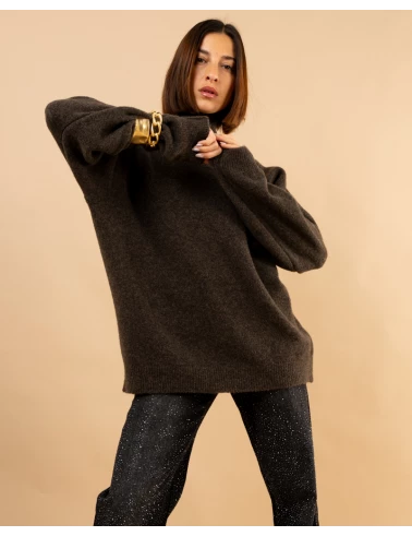 Pull col droit