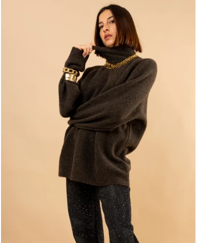 Pull col droit
