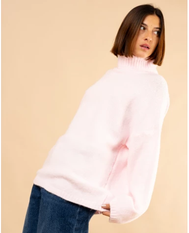 Pull doux col roulé