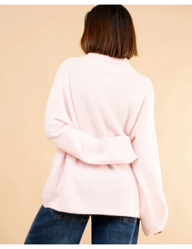 Pull doux col roulé