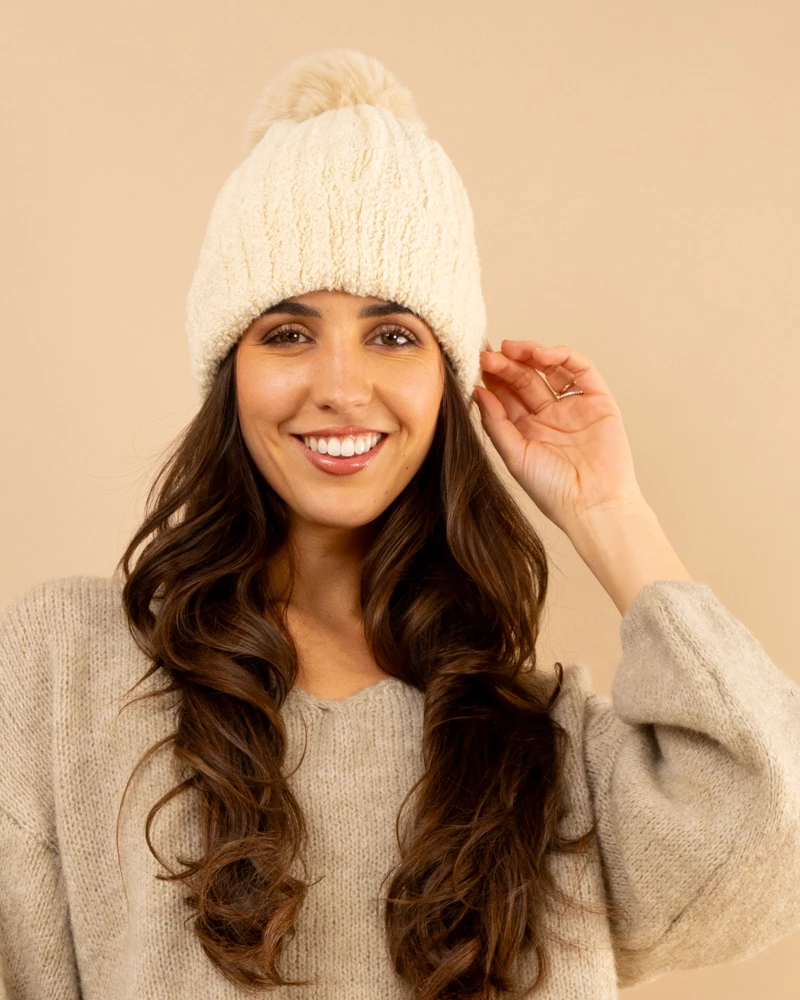 Bonnet pompon