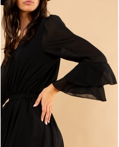 Robe manches volants
