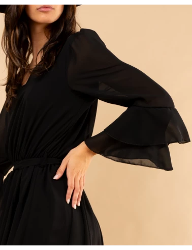 Robe manches volants