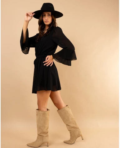 Robe manches volants