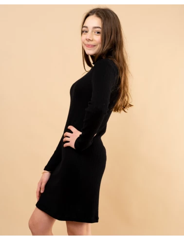 Robe maille côtelé