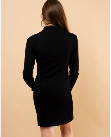 Robe maille côtelé