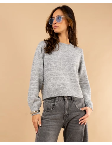 Pull rayé lurex