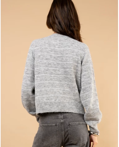 Pull rayé lurex