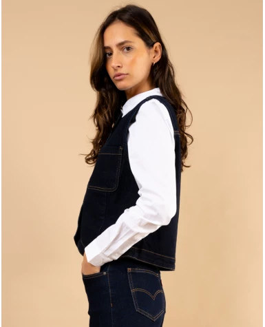 Veste sans manches jean