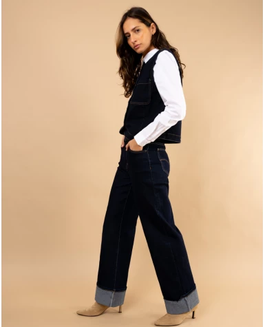 Veste sans manches jean