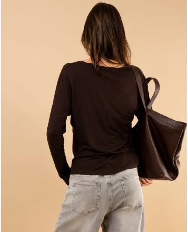 T-Shirt col dentelle