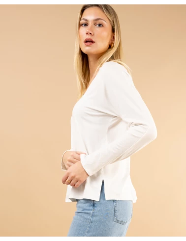 T-Shirt col dentelle