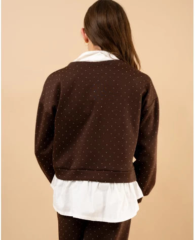 Sweat strass chemise